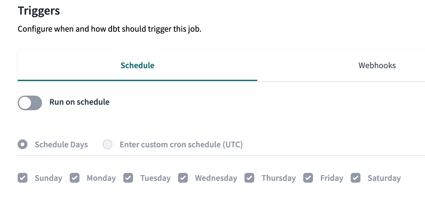Default for newly created jobs Default for newly created jobs